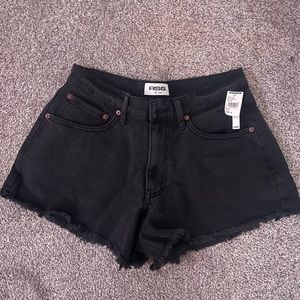 RSQ a-line black denim shorts